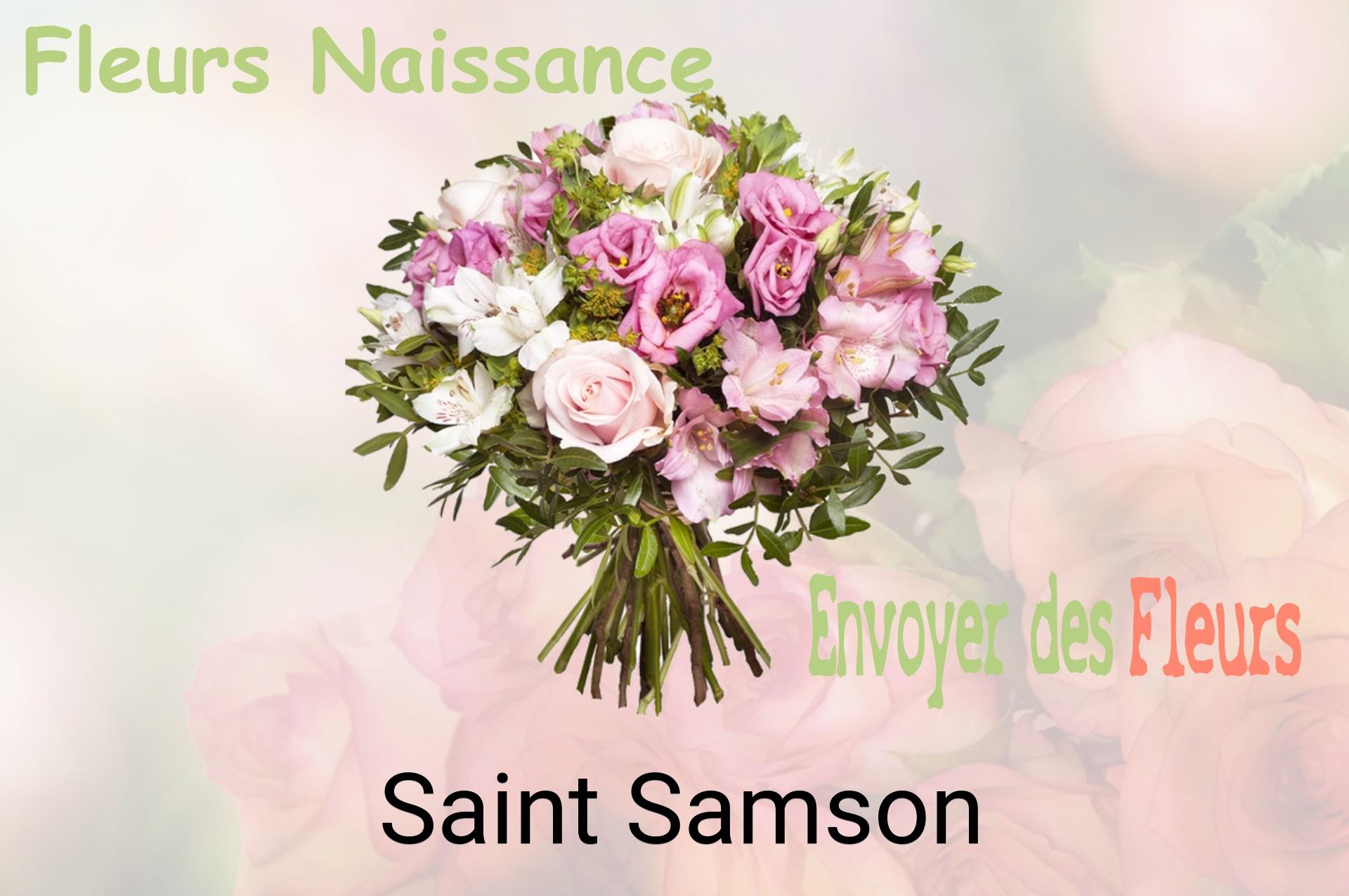Bouquet de fleurs de naissance livré à Saint-Samson